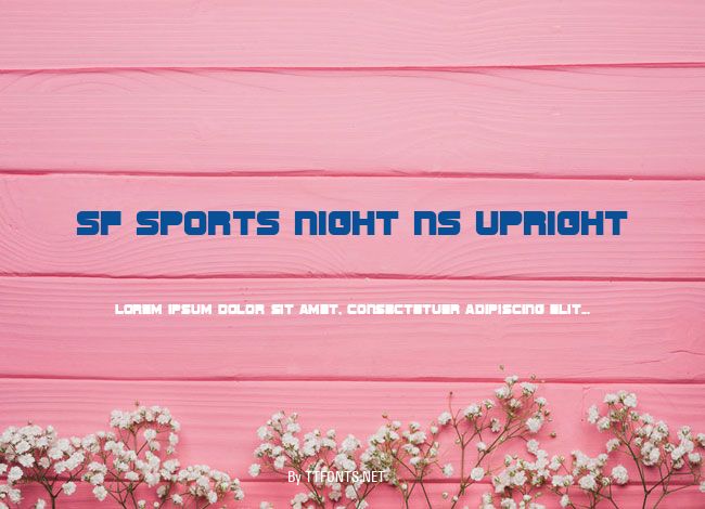 SF Sports Night NS Upright example